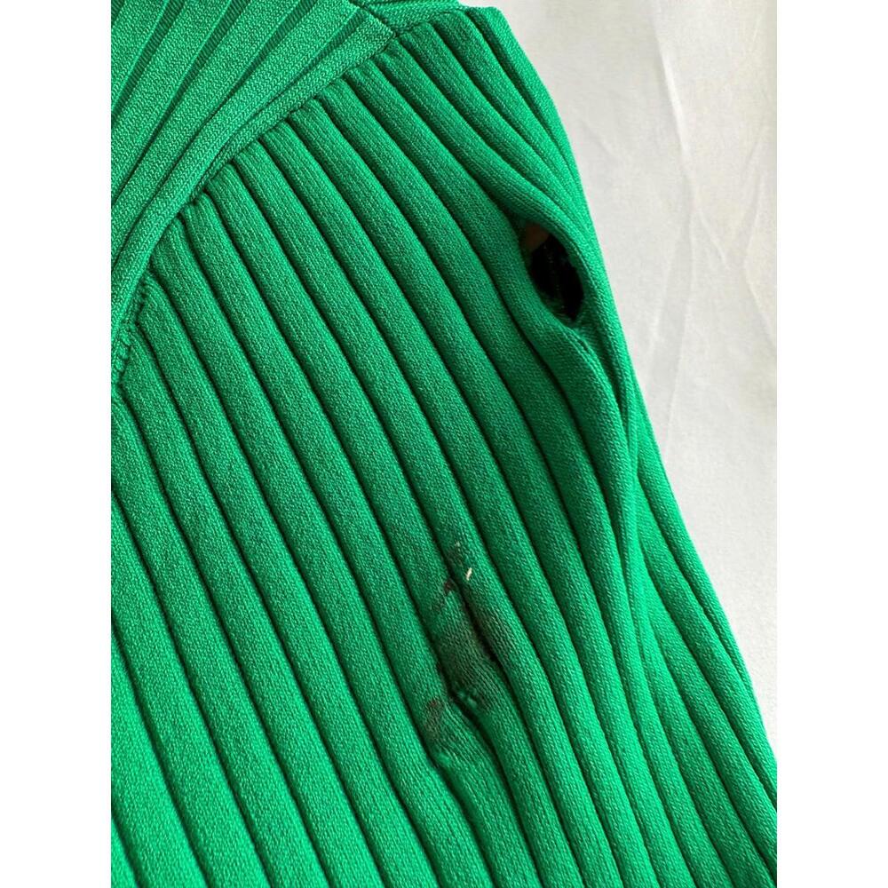 Sandro Green Lorel Dress Size 36 with hole - Picture 9 of 9
